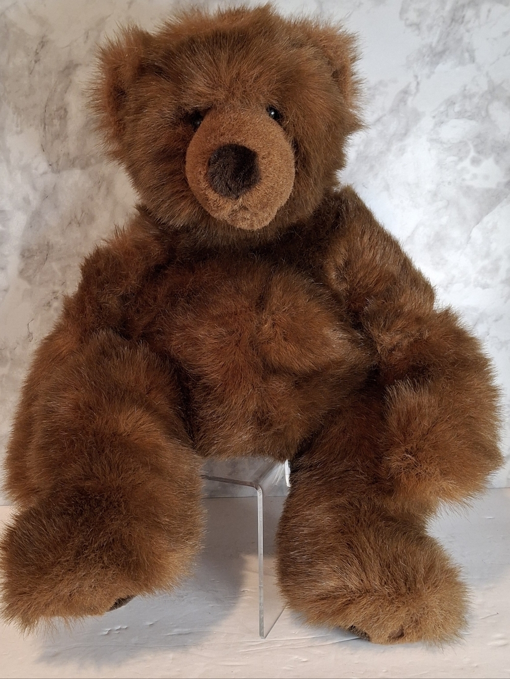 VTG Russ Berrie “Timber” The Brown Grizzly Bear Plush Toy Stuffed Teddy 16”